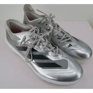 Adidas Adizero Impact TPU Baseball Cleats Silver Grey Black JS3049 Mens 13.5